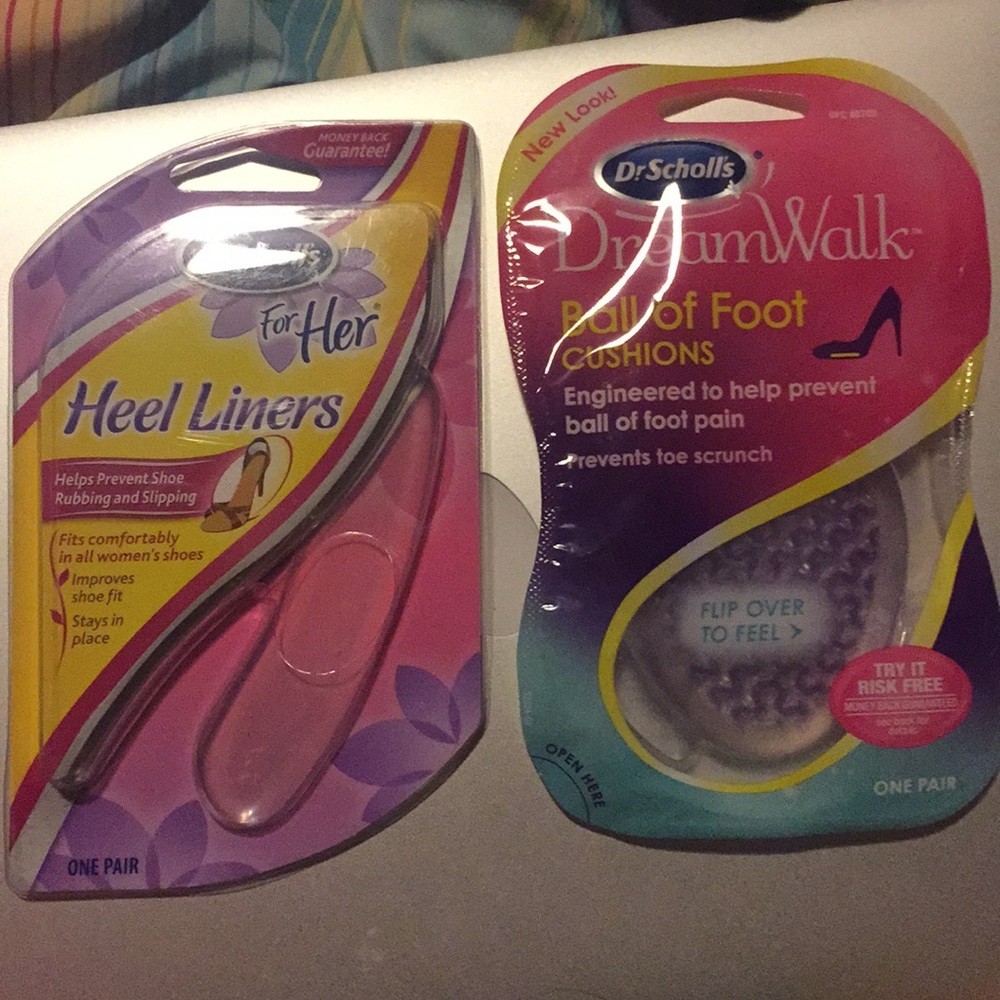 Heel liner and ball of cushion